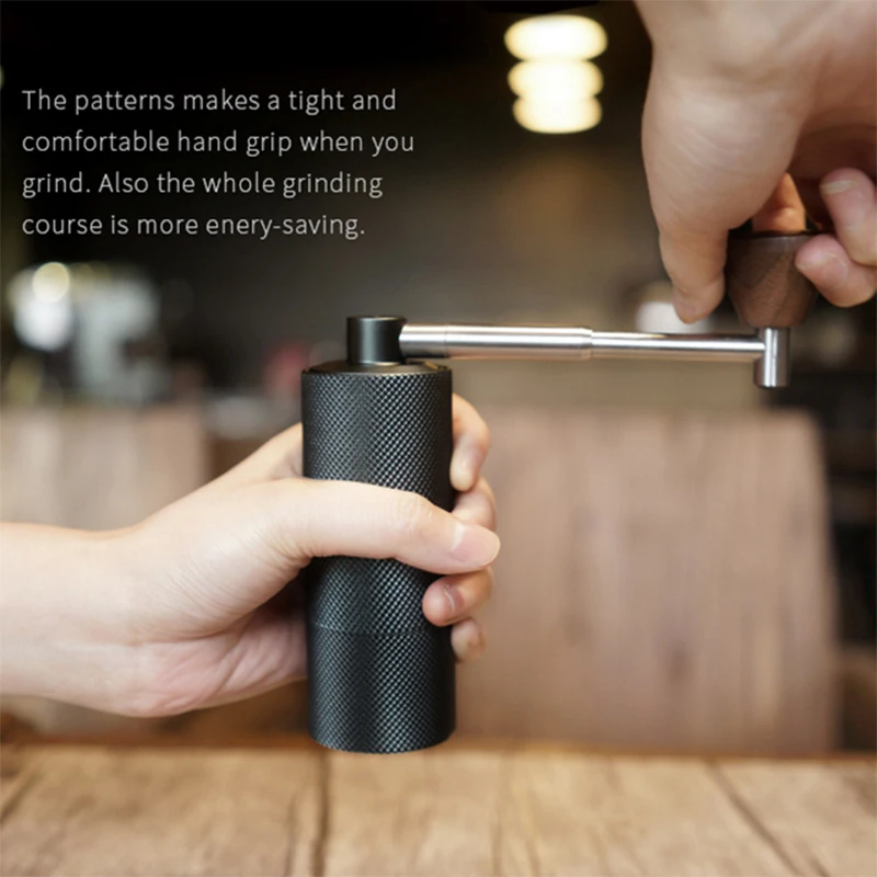 Manual Coffee Grinder Portable Adjustable Burr Mill For Espresso/Drip/Travel