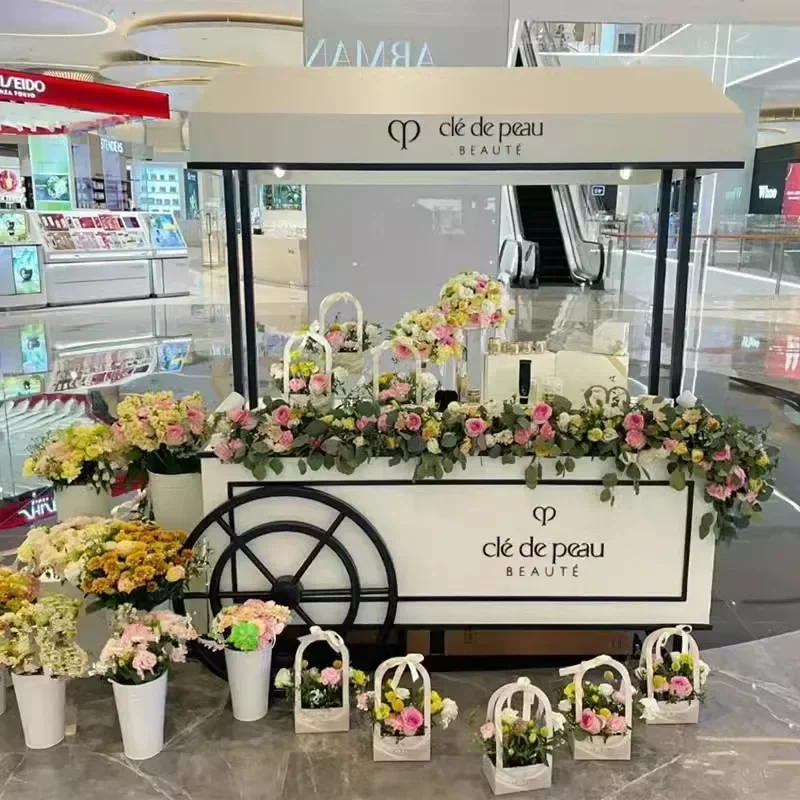 Mobile Stall Shopping Mall Internet Celebrity Kiosk Customizable Pedestrian Street Food Stand Fashion Retail Pop-up Shop