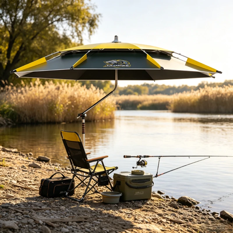 Parasol Umbrella Large - 2.6m Fishing Umbrella Large Canopy Cane