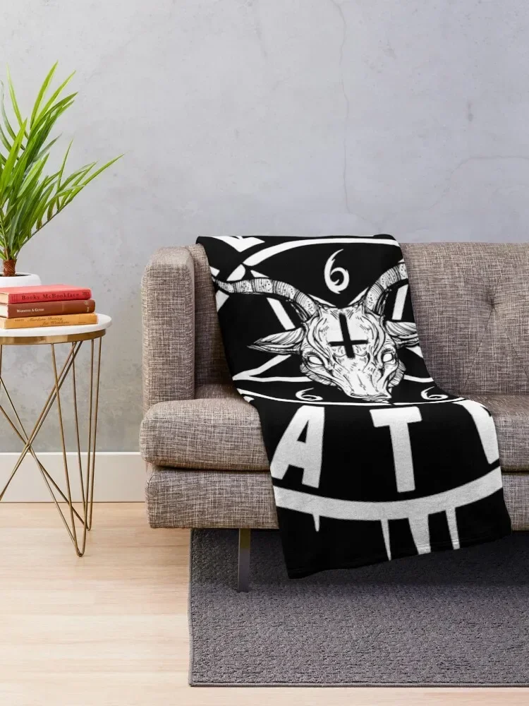 ALL HAIL SATAN - BAPHOMET SATANIC AND OCCULT Throw Blanket Luxury Thicken Thermals For Travel Blankets