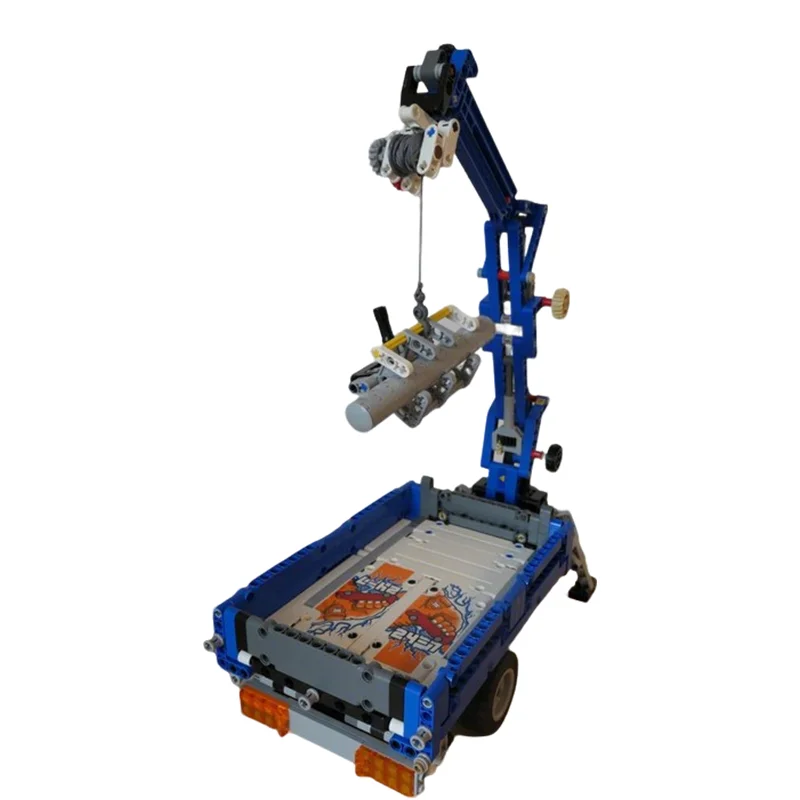620pcs MOC Technical Trailer Crane Model Building Blocks Christmas Gift Architecture Toy Collection Brick Creative Education
