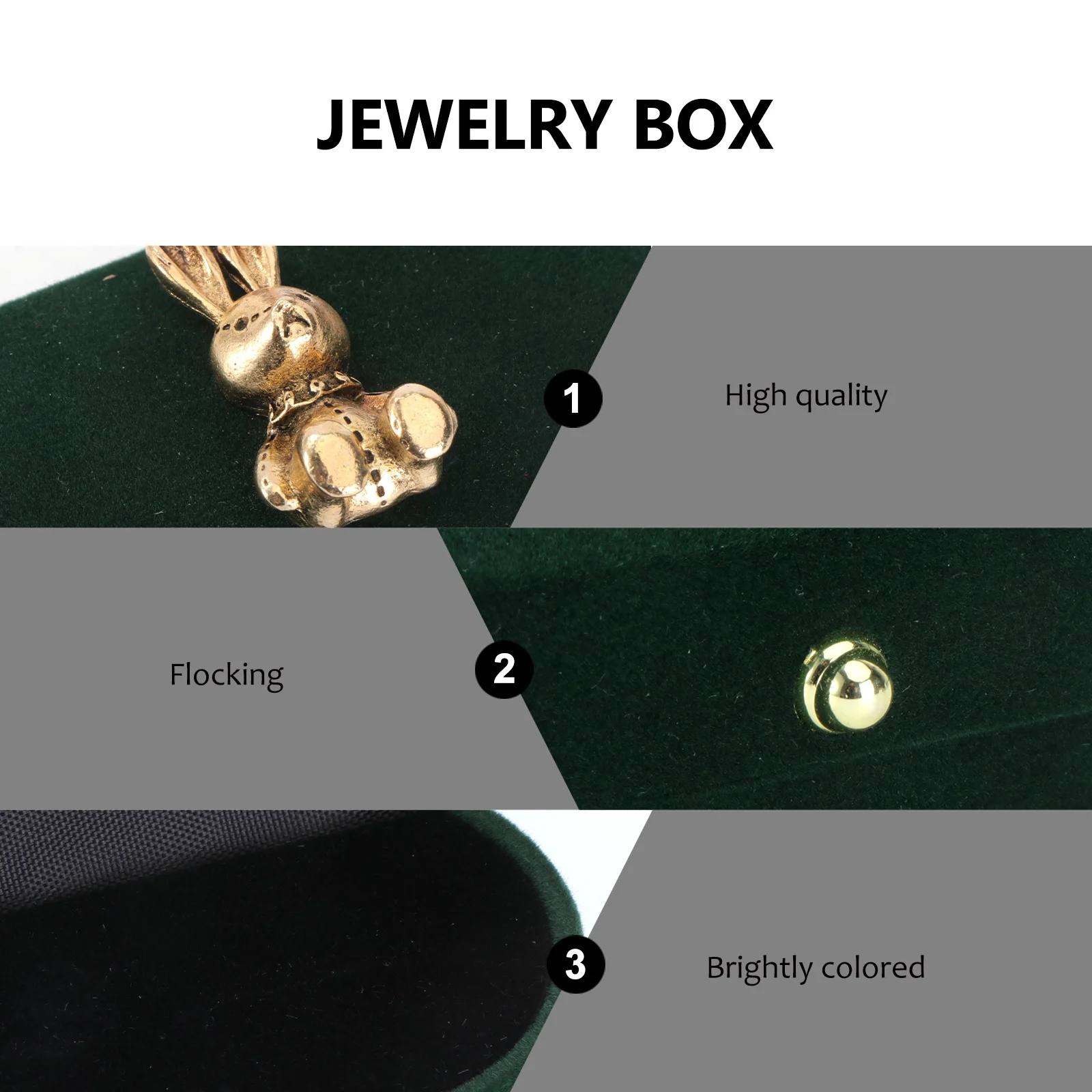 

Retro Earring Box Ear Case Jewelry Box Wedding Gift Container Wedding Accessory