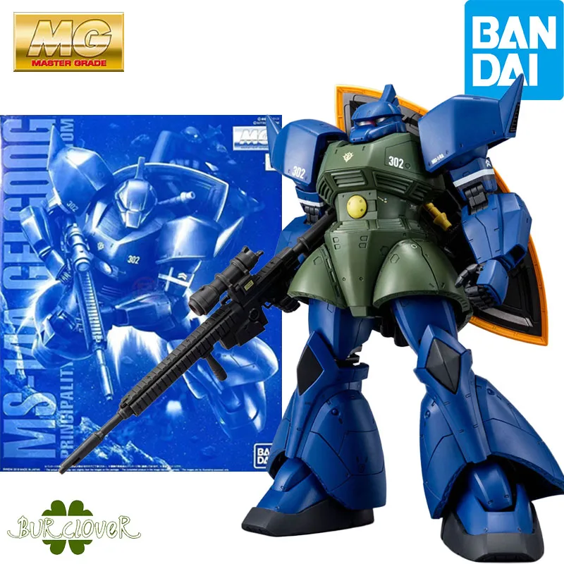 Bandai Original MG MS - 14A Gelgoog 1/100 figura de acción de Anime modelo de ensamblaje juguetes coleccionables adornos regalos para niños