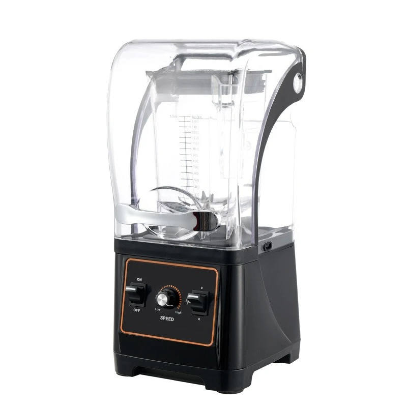 110V commercial smoothie machine milk shop silent with cover mixer high power ice crusher ice crusher outlet 240V