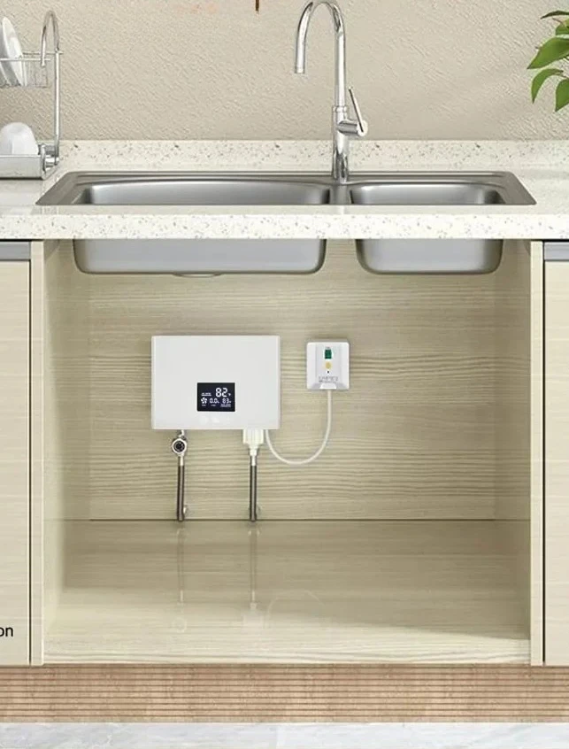 

#Electric Tankless Water Heater 3000W 110V Constant Temperature Instant Hot Water Heater with Remote Control Digital Display