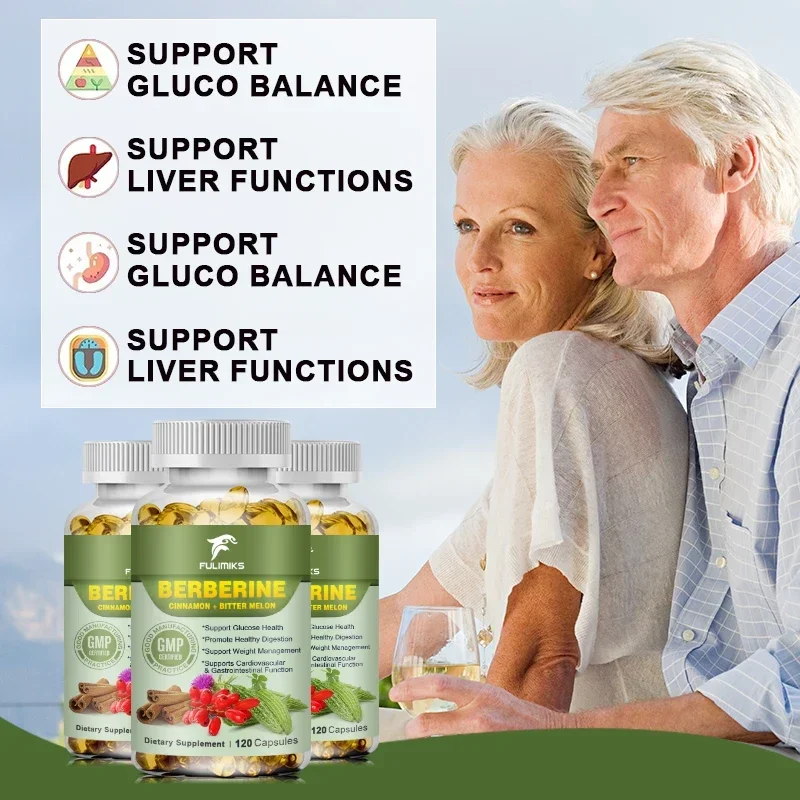 Berberine Capsules Cholestero Balance Support, Blood Pressure, Cardiovascular Function, Improve Heart Health