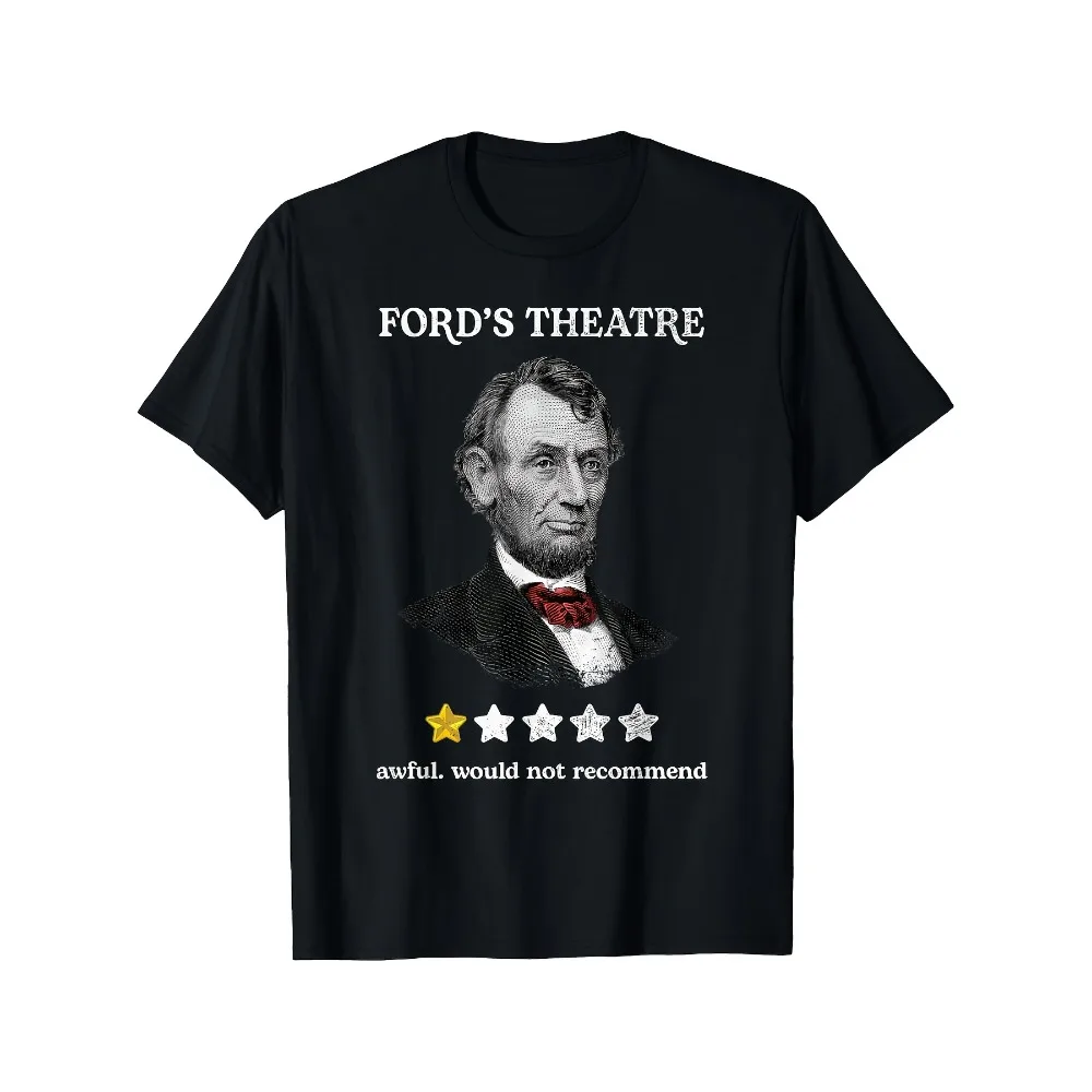 

Soulz Ford'S Theater Presidential History Abe Lincoln Funny Adults T-Shirt Black | Casual Crew Neck, Short Sleeve, Geometric Pattern, Regular Fit, Perfect for Casual and Night Out.