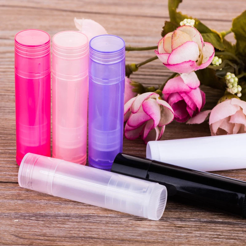 10 ชิ้น 5 กรัมลิปสติกลิปกลอสขวดคอนเทนเนอร์เครื่องสําอางขายส่ง Jars Balm Tube Cap Travel เครื่องมือแต่งหน้า Lip Balm