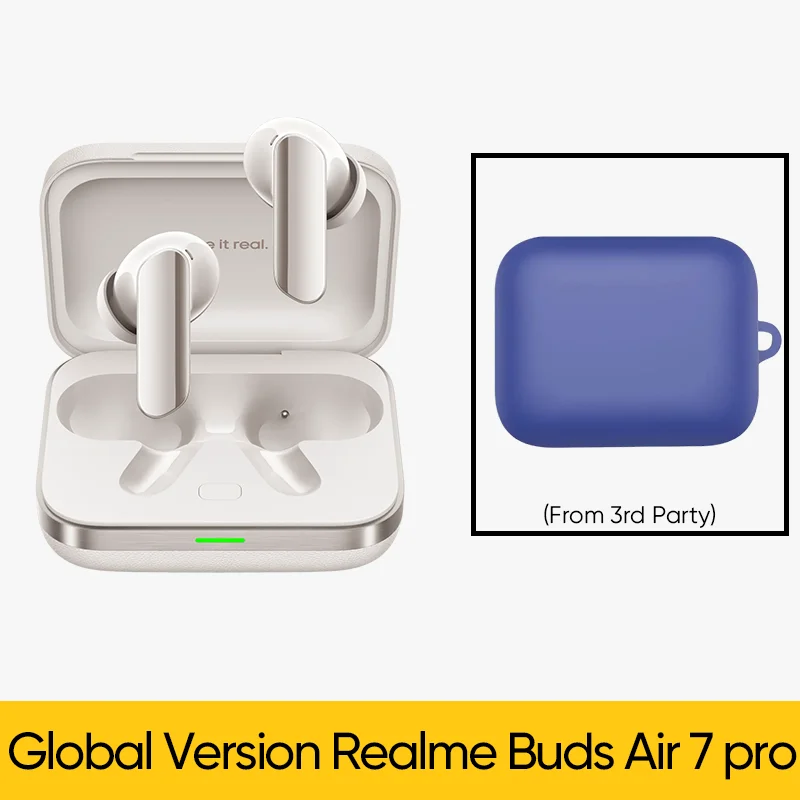 Global Version realme Buds Air 7 Pro 53dB Active Noise Cancelling True Wireless Earphone 48Hour Battery Bluetooth 5.4 Headphone