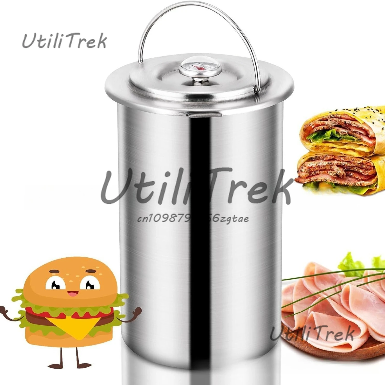 

Meat cooker cooking meat bucket stainless steel with thermostat steamed meat bucket kitchen ham making tools