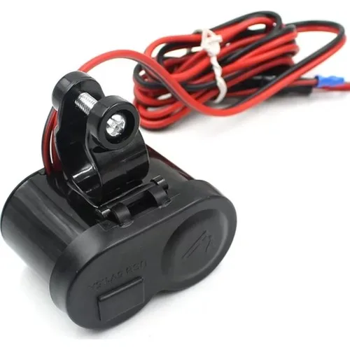 Autoline Motorcycle Cigarette Lighter/usb Charger Socket 12V