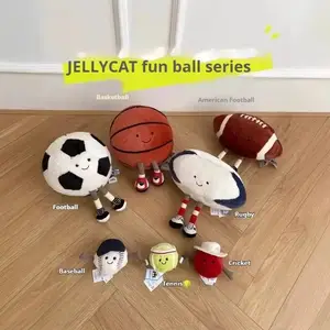 Jellycat ジェリーキャット】Amuseables Sports Football (AS2UKF) サッカーボール フットボール H23 X  W21cm アミューズバル スポーツシリーズ ぬいぐるみ 【プレゼント ギフト】【正規品】 あす楽 リトルレモネード