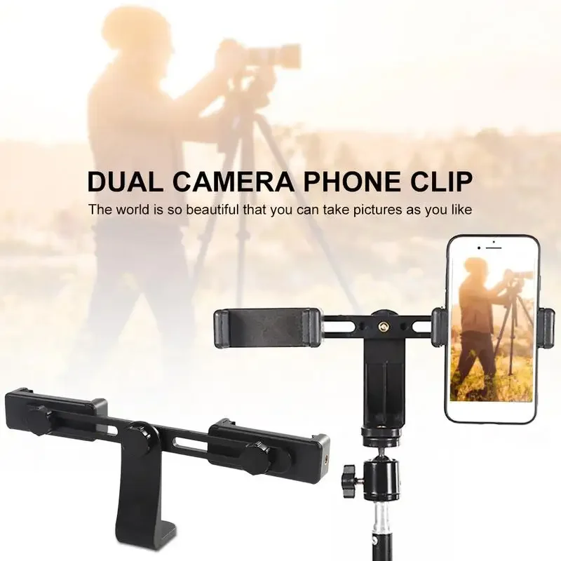 Dual Camera Mobile Phone Rch Plastic Mobile Phone Stator Clip, 360 Degree Rotation, Portable For Outdoor Live Broadcast