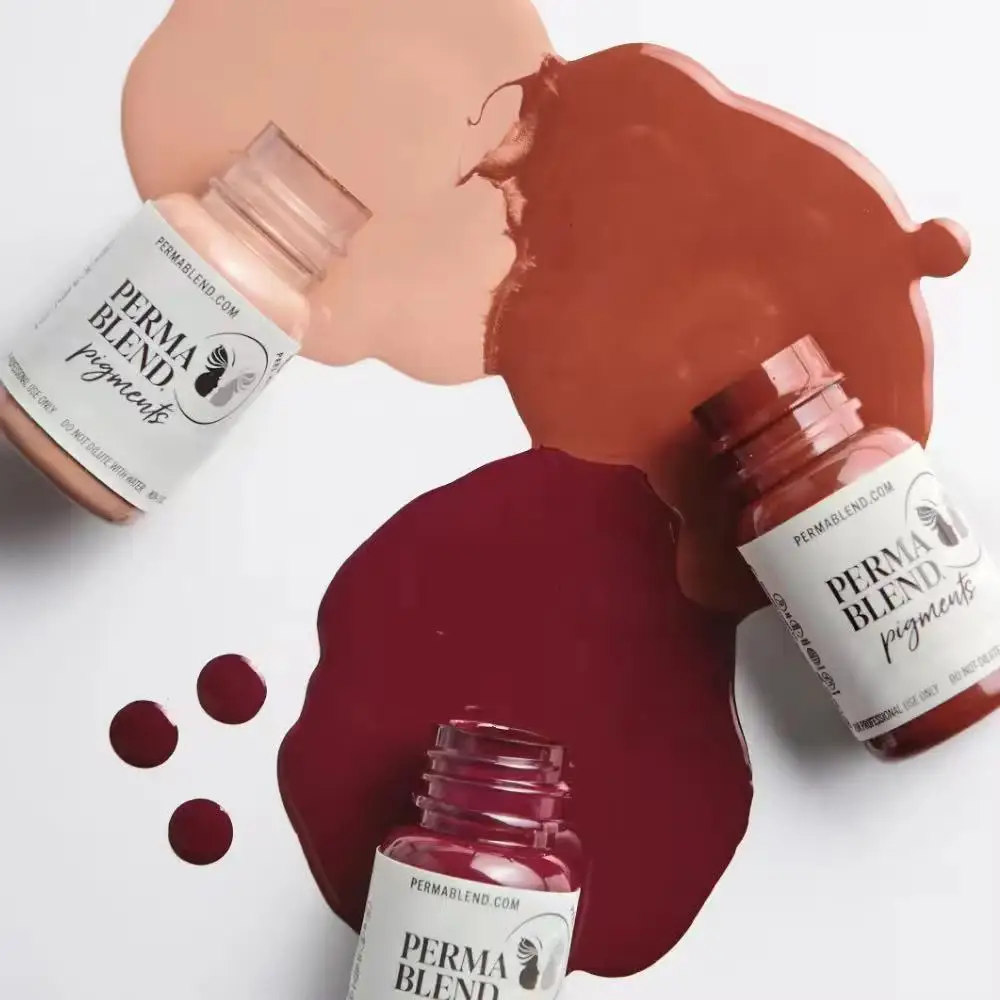Perma Blend Permanent Makeup Art Makeup Pigment Tattoo Ink Color Eyebrows Products Beauty Art Professional Mixing Hot Sale PMU