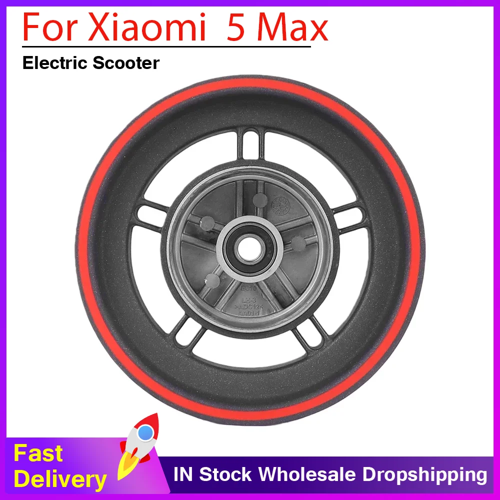 

10 Inch Front Wheel Hub for Electric Scooter Replacement Accessories for Xiaomi 5 Max Tire Aluminum AlloyRim Wheels Hub Parts