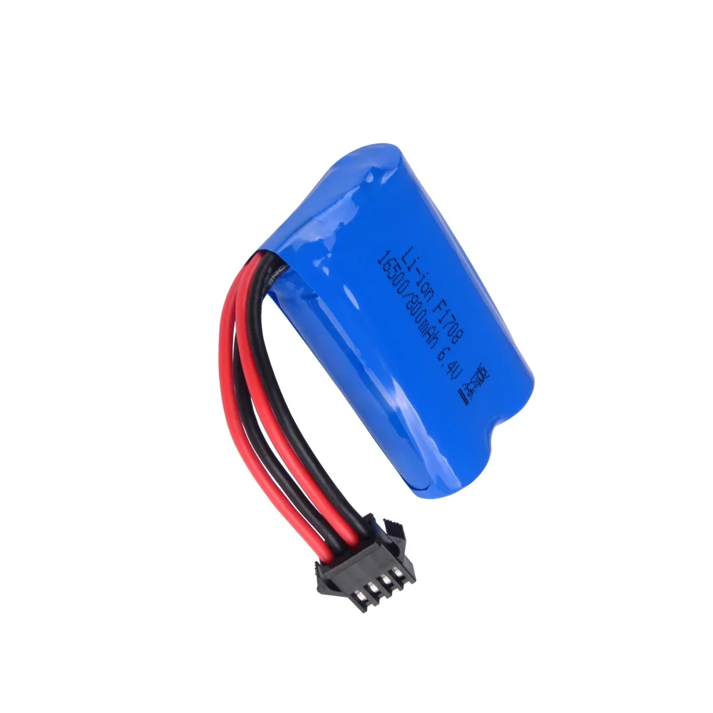 Bateria Lipo dla WLToys 18628 18629 18428 18429 6.4V 800mAh zdalnie sterowany samochód zabawka SM 4P wtyczka zabawka samochód akcesoria dobrej
