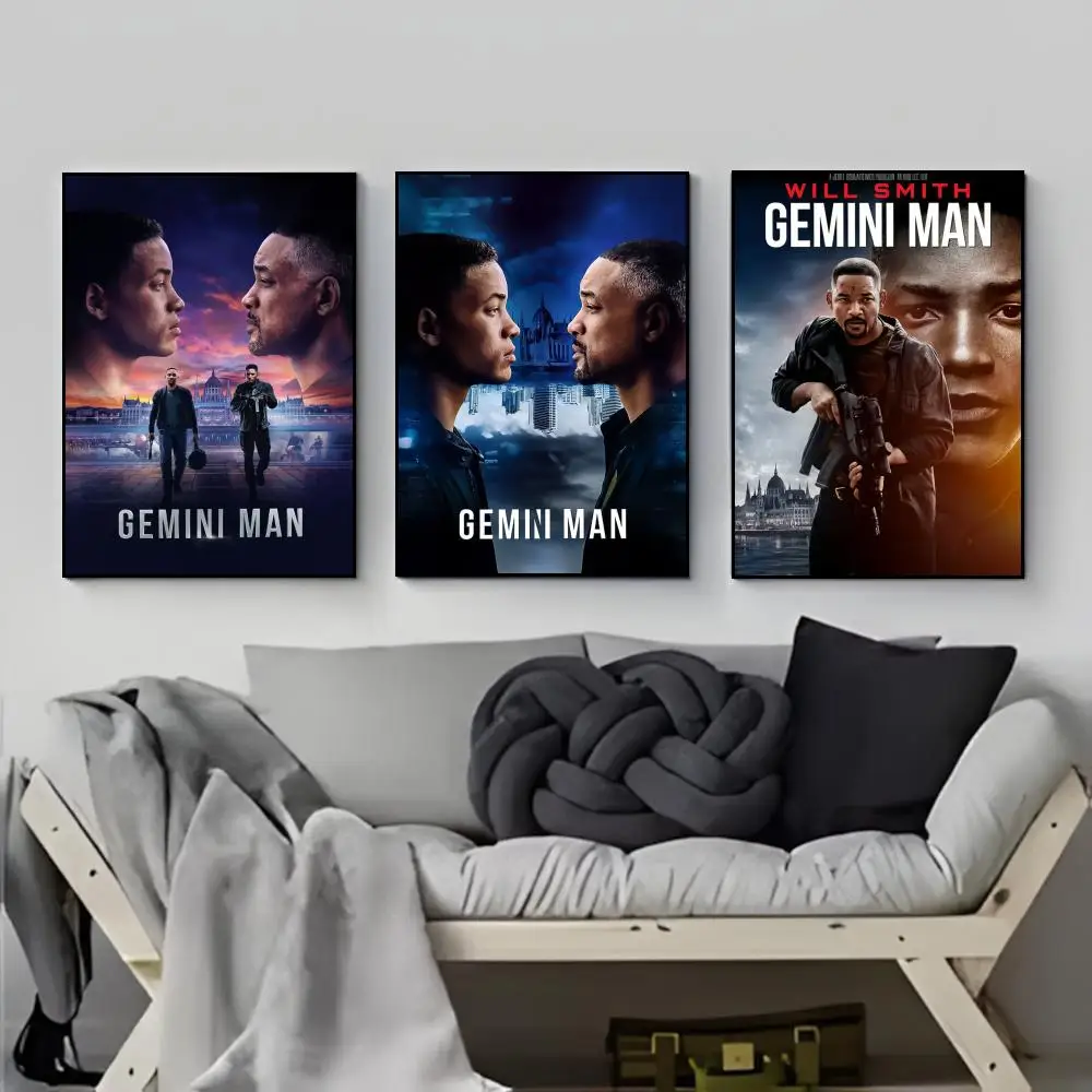Fast Action Movie G-Gemini Man Poster Poster HD  Waterproof Wall Sticker Bar Living Room Decor Gift