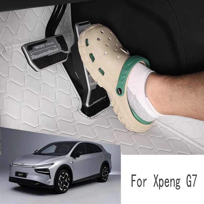 

Для Xpeng G7 педаль электрического тормоза, накладка дроссельной заслонки, металлические автомобильные принадлежности для интерьера, аксессуары, ремонт педалей
