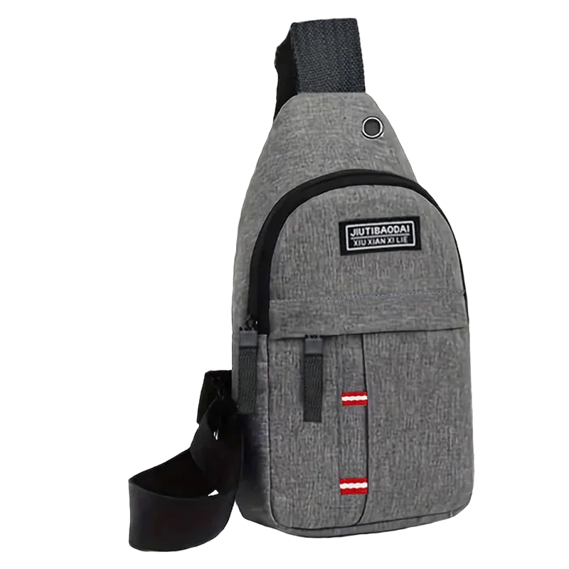 Bolsos de peito ajustáveis masculinos e femininos, bolsos de peito de tecido Oxford cruzado diagonal de ombro único