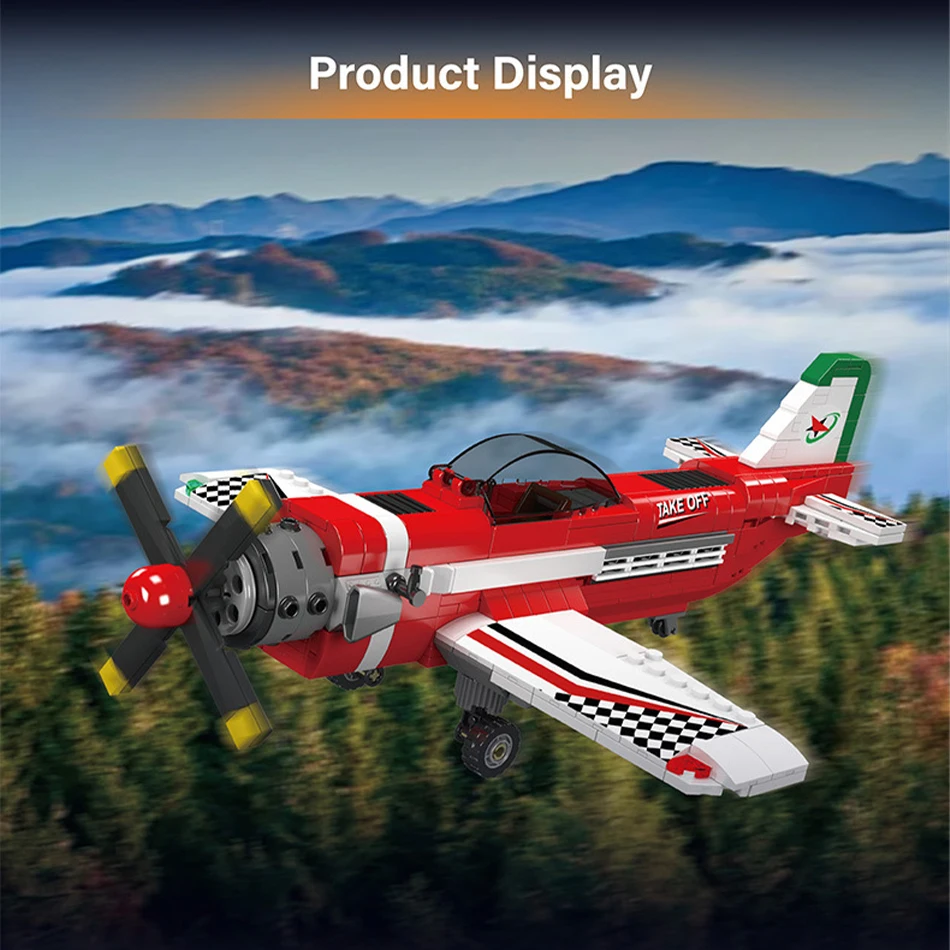 470 PCS City Technical Air Race Plane Building Blocks MOC Sport Racing Aircraft Airplane Model DIY Bricks Toys Gift for Kids Boy