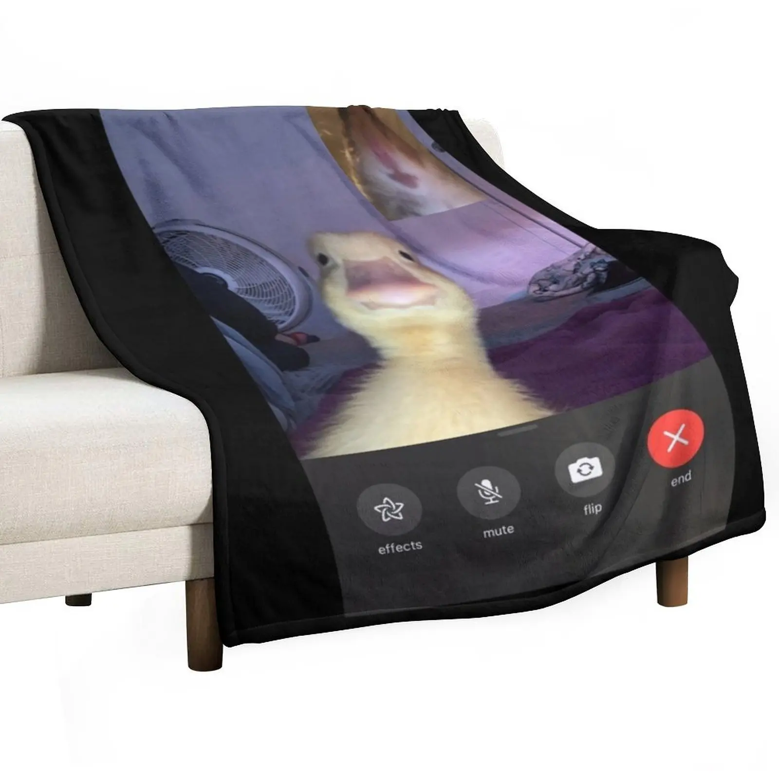 Duck and Hamster Facetime meme Throw Blanket Luxury St sofa bed Blankets For Sofas Thins Blankets