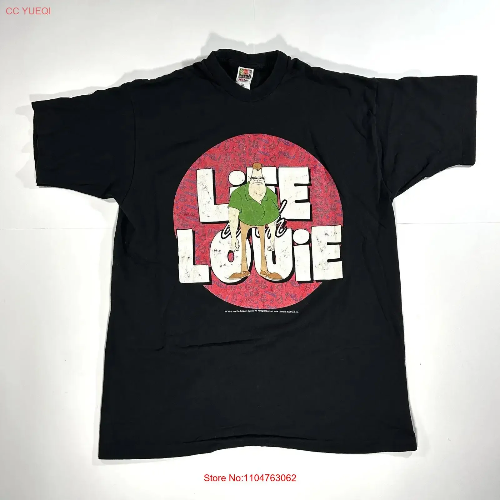 VTG Life With Louie Anderson T Shirt 90s Fox Animated 1996 TV Show 2XL USA RARE vintage Washed homme streetwear Stretched