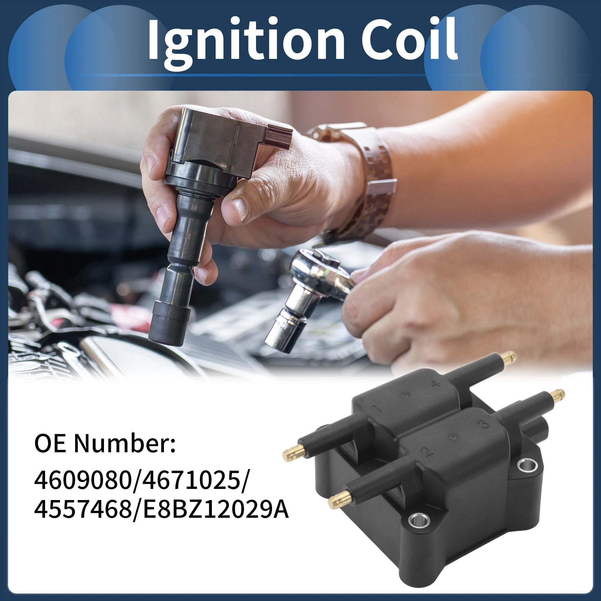 

UXCELL Ignition Coil Ignition Coil Pack No.4609080 for Chrysler Neon 1995-1996
