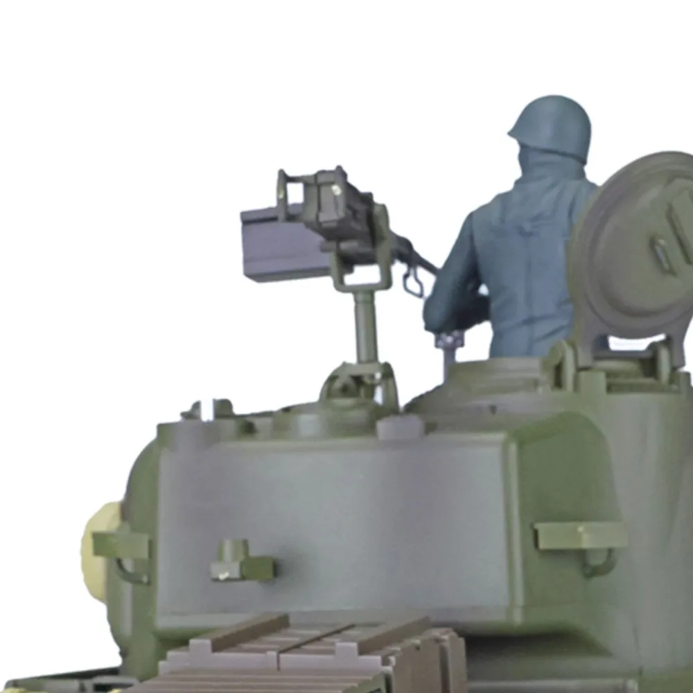 토이즈 헨롱 1/16 스케일 7.0 플라스틱 M4A3 셔먼 RC 탱크 3898 360도 회전 포탑 적외선 전투 소년용 선물 TH17667-SMT7