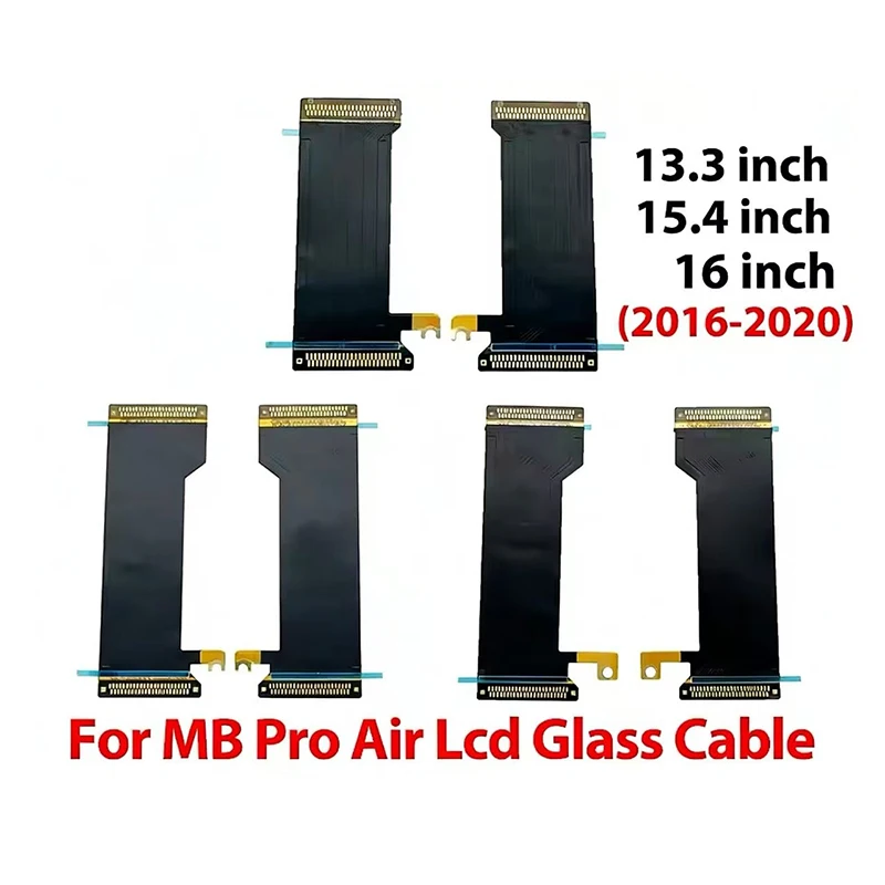 

1 пара стеклянных кабелей для MacBook Pro Air A1707 A1706 A1708 A2159 A2141 A2251 A2289 A2338 A2179 A1932 A2337, гибкий кабель для ЖК-экрана