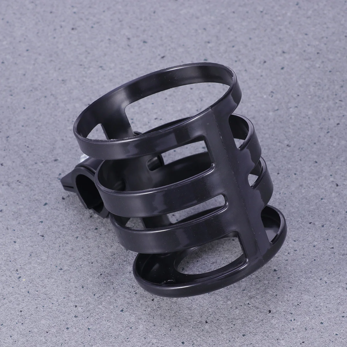 

Black Stroller Bottle Holder Premium Lightweight Cage for Water Bottles Coffee Cups Portable Mount Fit Most Strollers Bikes