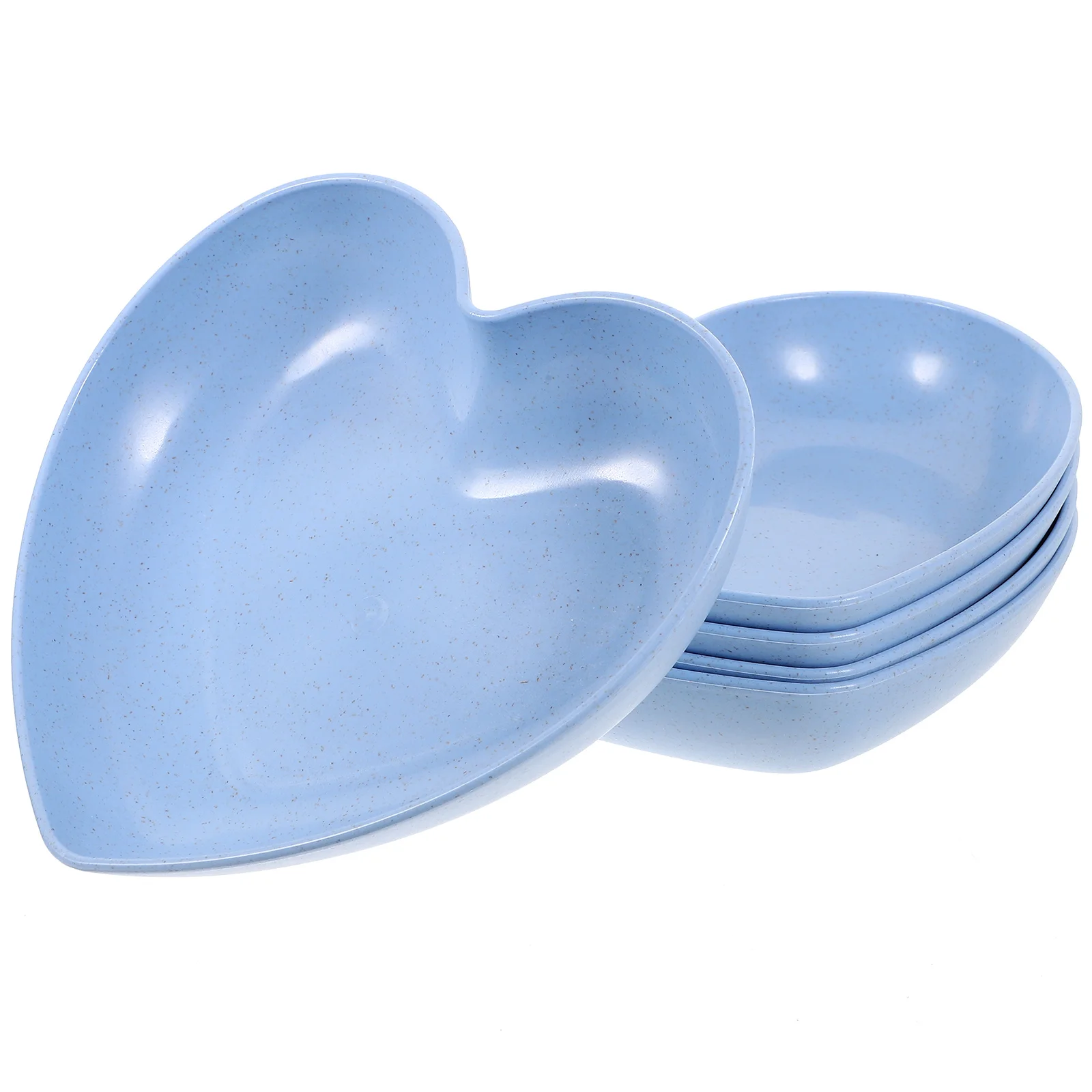 

5pcs Crab Food Plate Reptile Bowl Dish Supplies Heart Shaped Durable PP Easy Clean Compact Design for Small