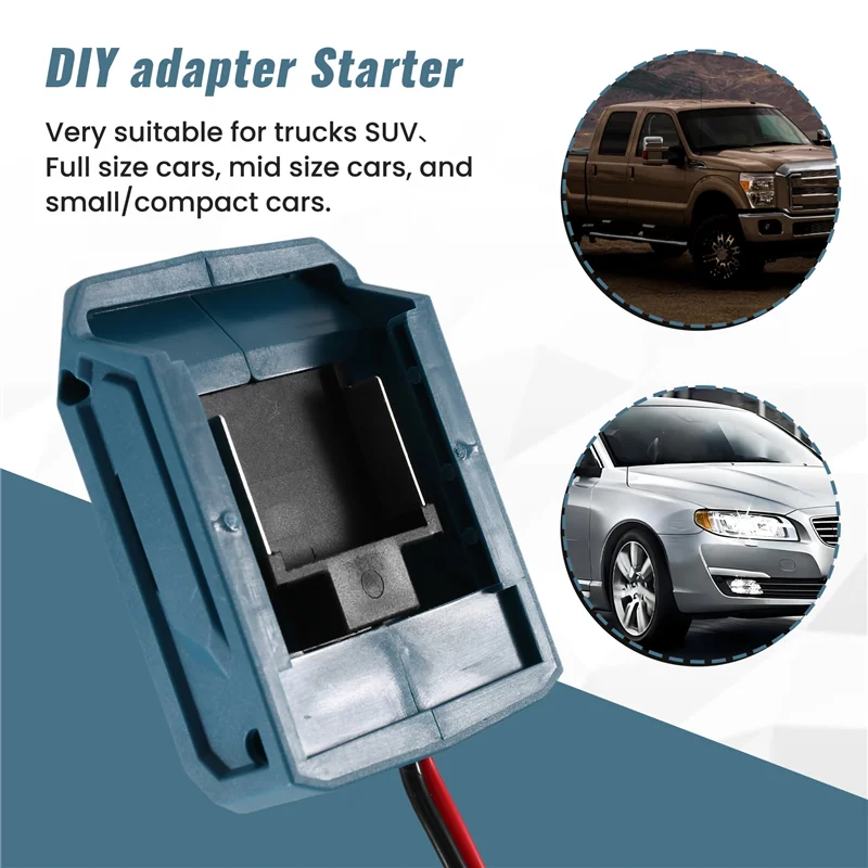 AT02-Car Emergency Power DIY Adapter Automotive Igniter Jump Starter For  18V Li- Battery