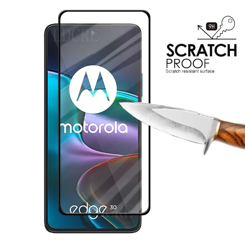 4-in-1 For Motorola Moto Edge 30 Glass For Moto Edge 30 Tempered Glass Full Cover Screen Protector For Moto Edge 30 Lens Glass