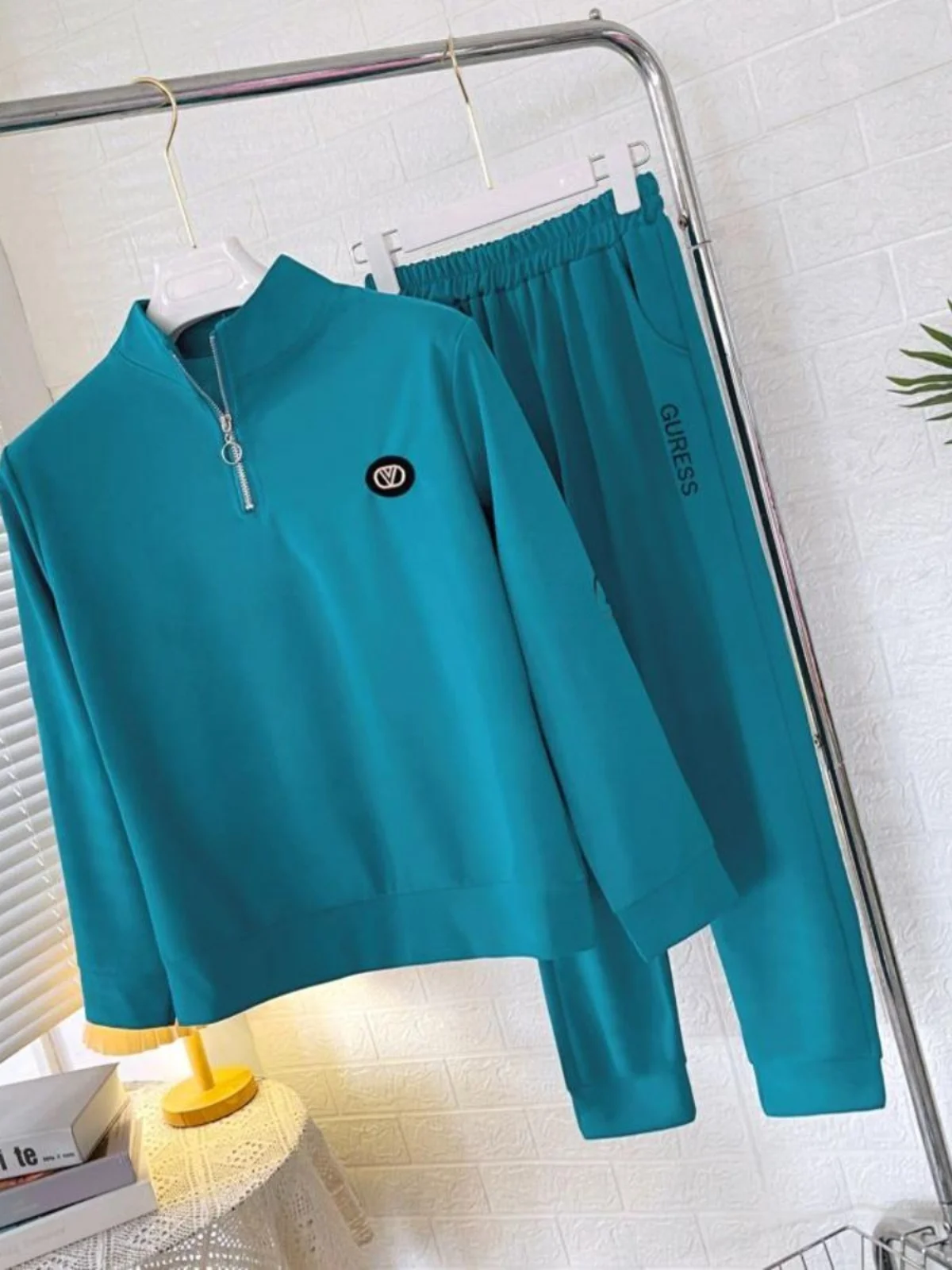 

Faionable Mommy Outfit Set Women's Loose plus Size Casual Slimming Sportswear Outerwear Two-Piece Set Autumn New Arrival