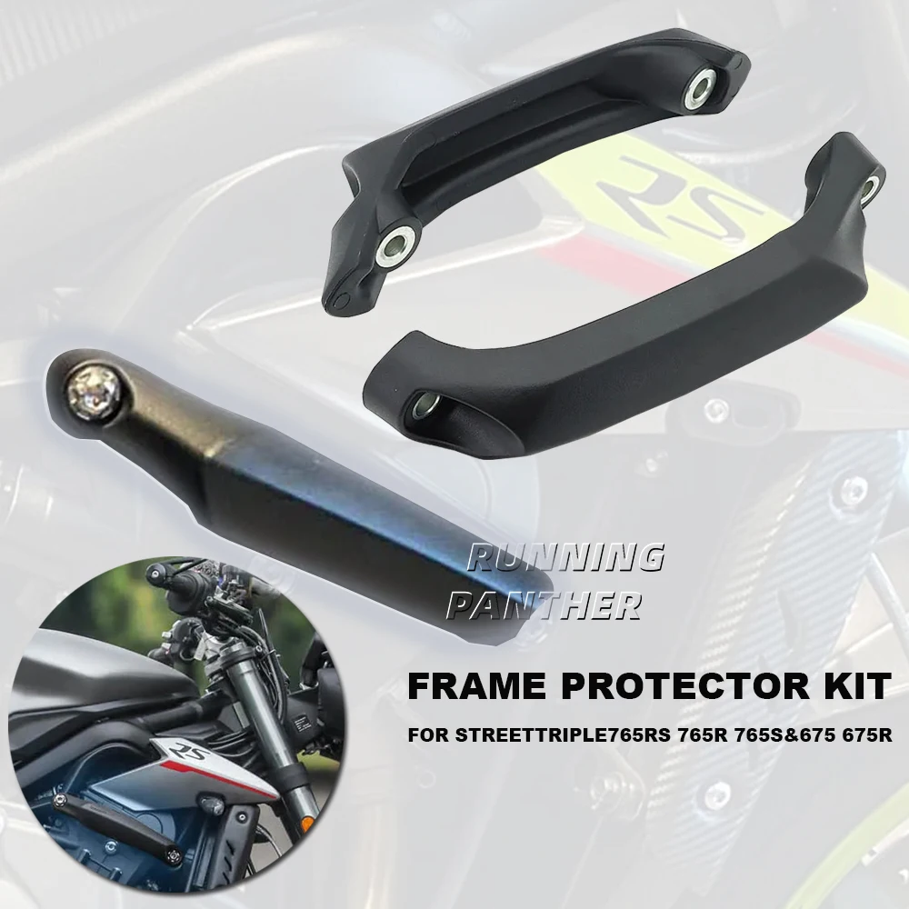 

FOR Street Triple 765 R S RS 765S 765R 765RS 675 675R NEW Motorcycle Engine Guard Crash Frame Slider Falling Protector Cover Kit