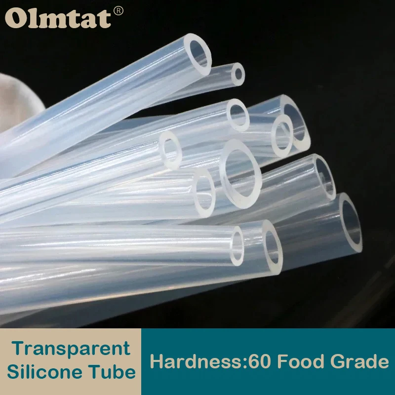 

1M 5M 10M Food Grade Silicone Rubber Hose Transparent Flexible Silicone Tube Diameter 2 4 5 6 7 8 9 10 11 12 14 16mm Clear Tube