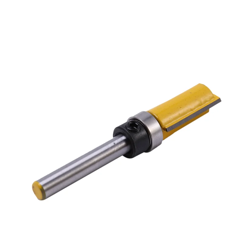15Pcs 1/4 Inch Flush Trim Router Bit Pattern Bit Top & Bottom Bearing 1/2 Inch Blade Template Edge-B61B
