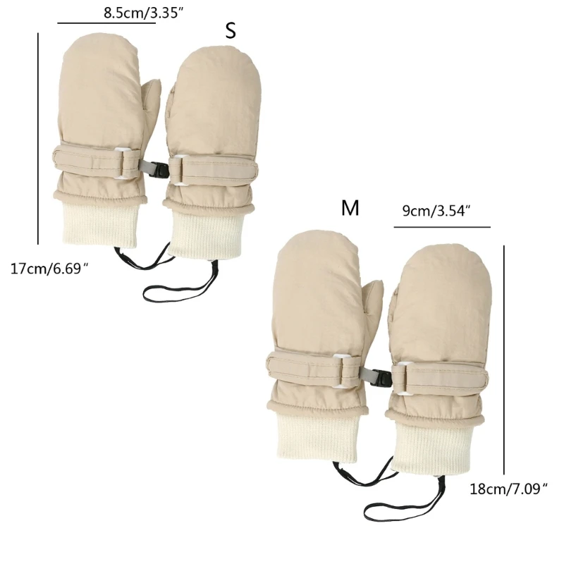 Luvas de esqui impermeáveis, luvas elegantes e quentes, luvas de neve isoladas para crianças