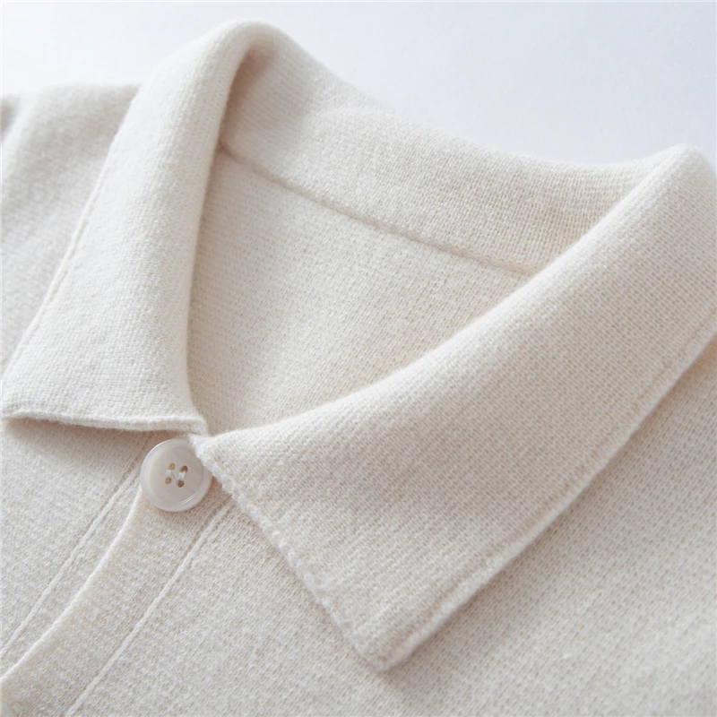 Autumn Winter New Chinese Style Button 100% Wool Cardigan Men Stand Collar Sweater Jacket National Style Fashion Knitted Shirt