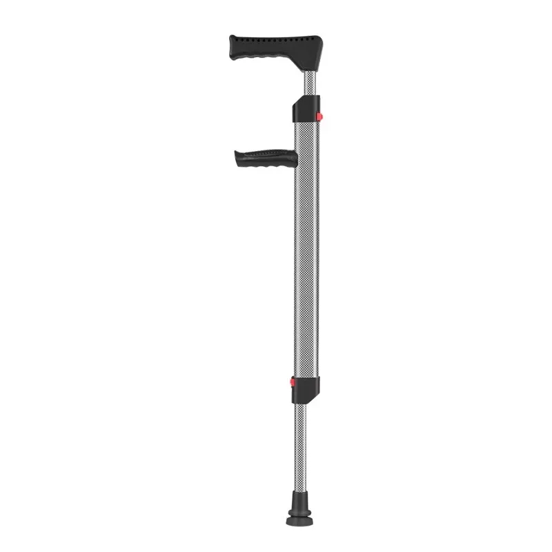 

Carbon fiber transfer crutches for the elderly, lightweight and retractable adjustable multi-functional portable non-slip walker