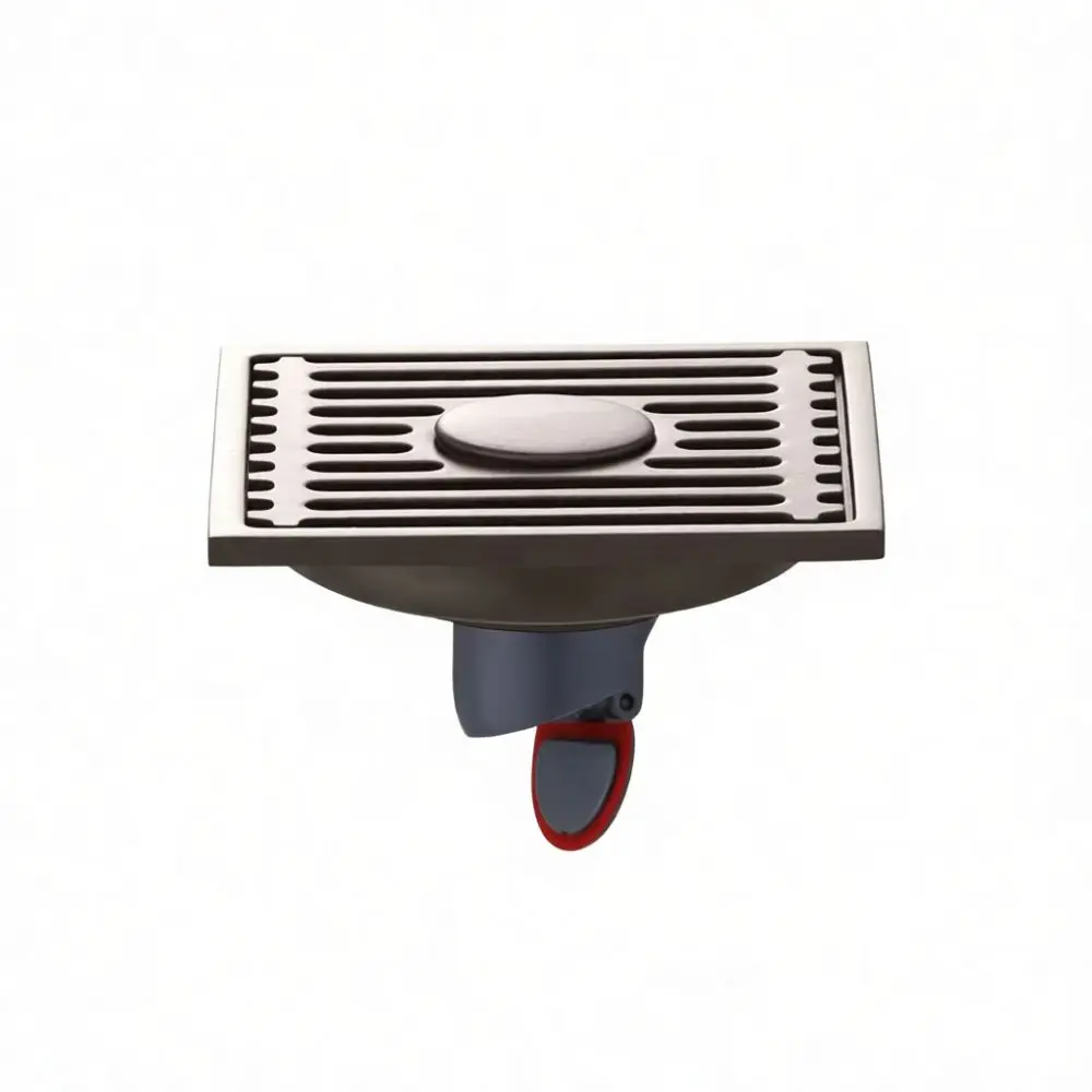 Stainless Steel Floor Drain Gray Anti Odor Insect Proof Bathroom Kitchen Shower Waste Grate Large Flow Laundry Machine
