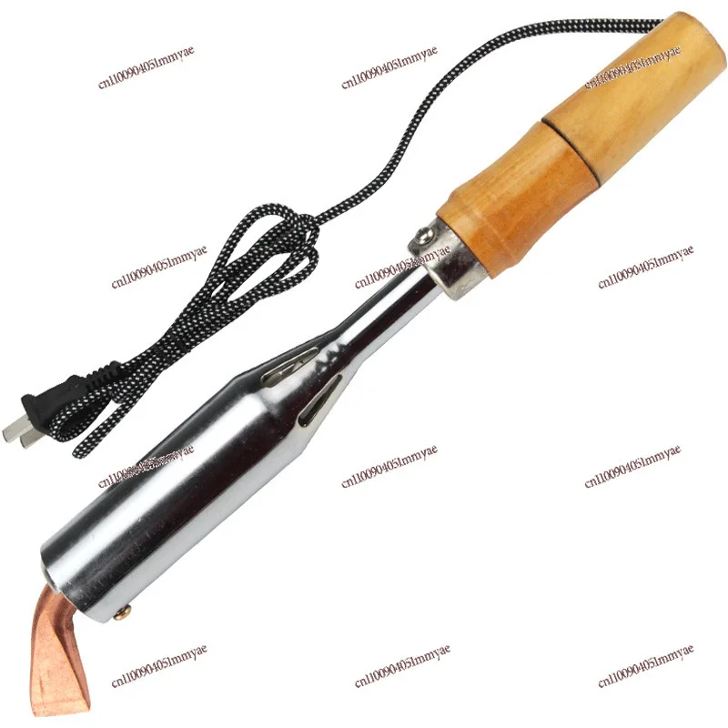

High Power Electric Soldering Iron Wood Handle Lorie Wood Handle Solder Gun Curved Flat Head Copper Head 100W150W200W300W500W