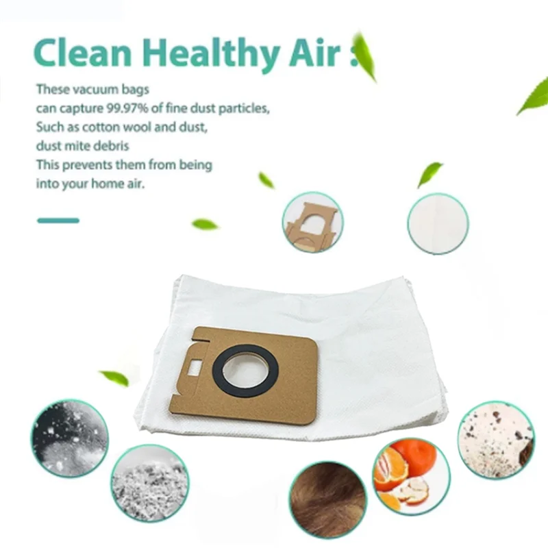 

New!!9Pcs Dust Bag For Xiaomi Dreame Bot Z10 Pro / L10 Plus Auto-Empty Robot Vacuum Cleaner Replacement Accessories Parts