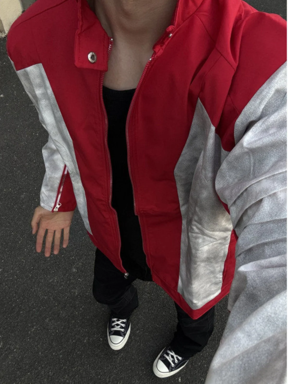 

Мужская куртка-бомбер в стиле ретро с цветными вставками, осенне-зимняя, в американском стиле, модная, молодежная, культурная