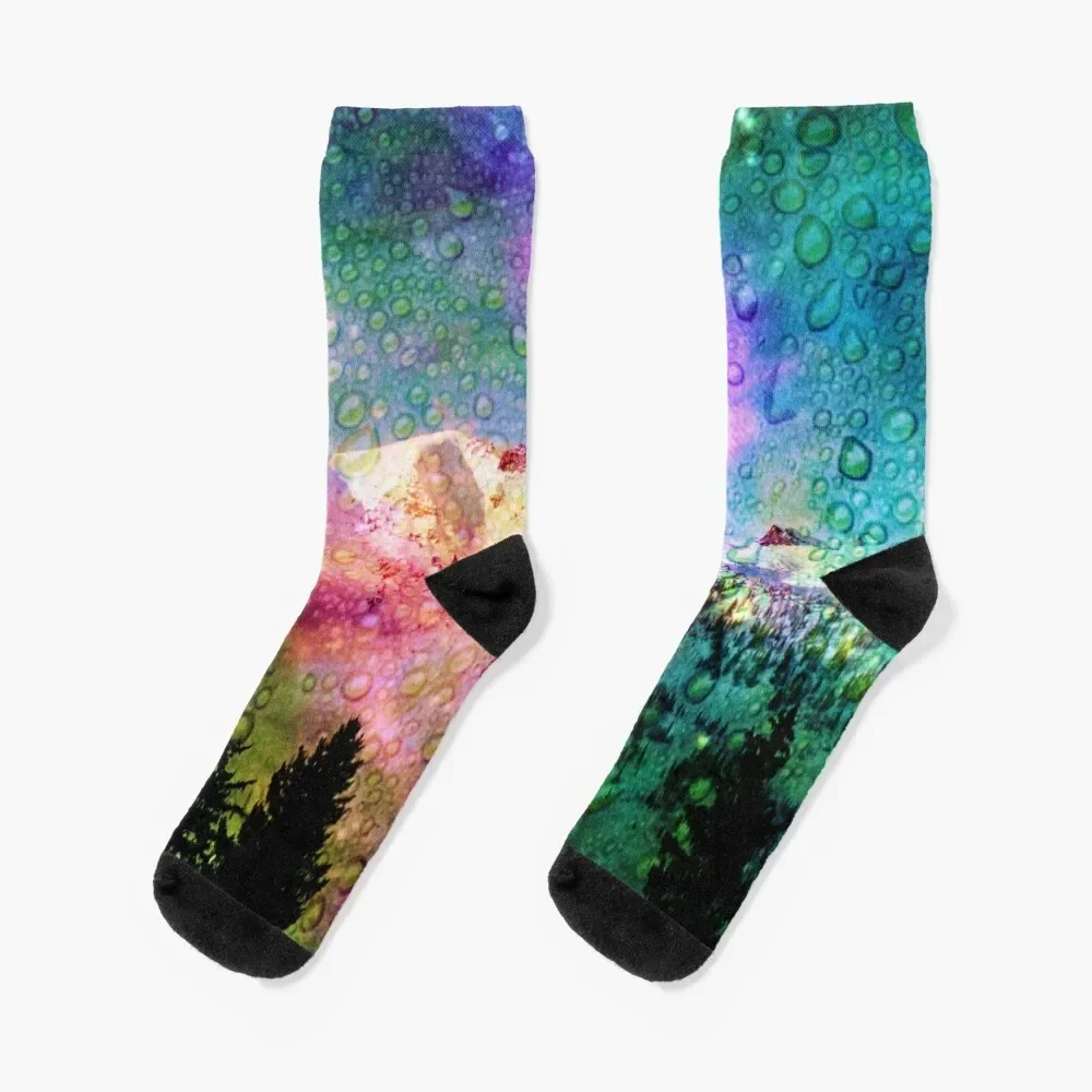 

Bubble mountain Socks hockey sports stockings Stockings Socks Men Women's