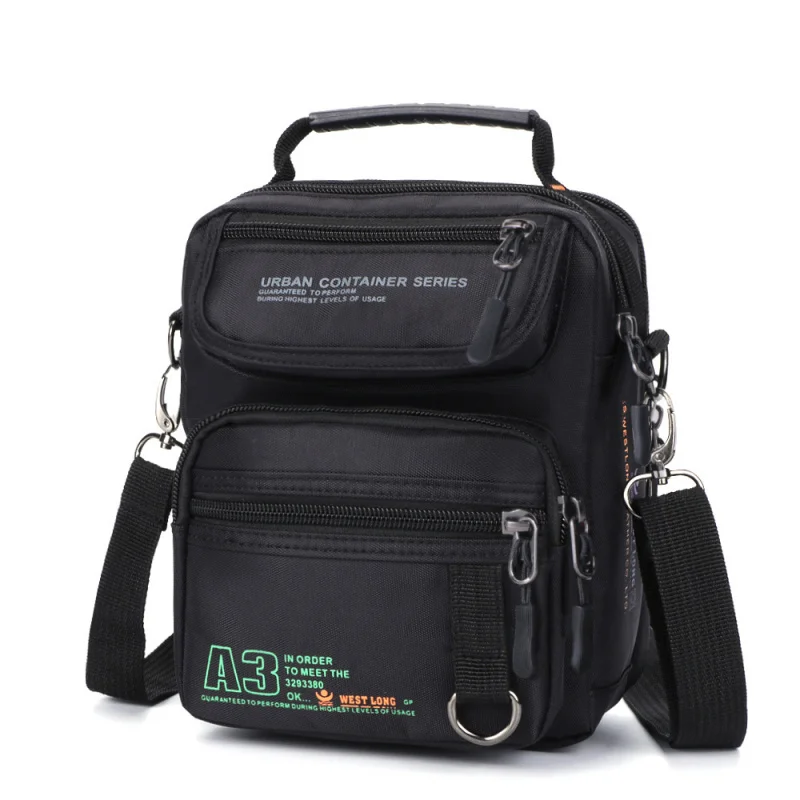 

High Quality Nylon Casual Men Messager Bag Multifunctional Waterproof Shoulder Bag Travel Works Crossbody Handbag Unisex Bag