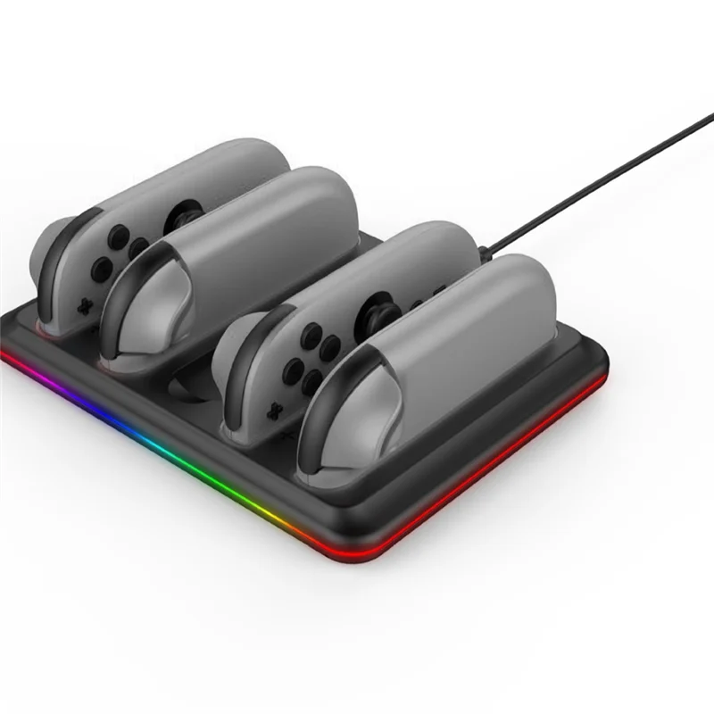 VO-For Nintendo Switch 2 コントローラー充電ステーション 4 In 1 充電スタンド 4 Joy Con コントローラー充電ステーション