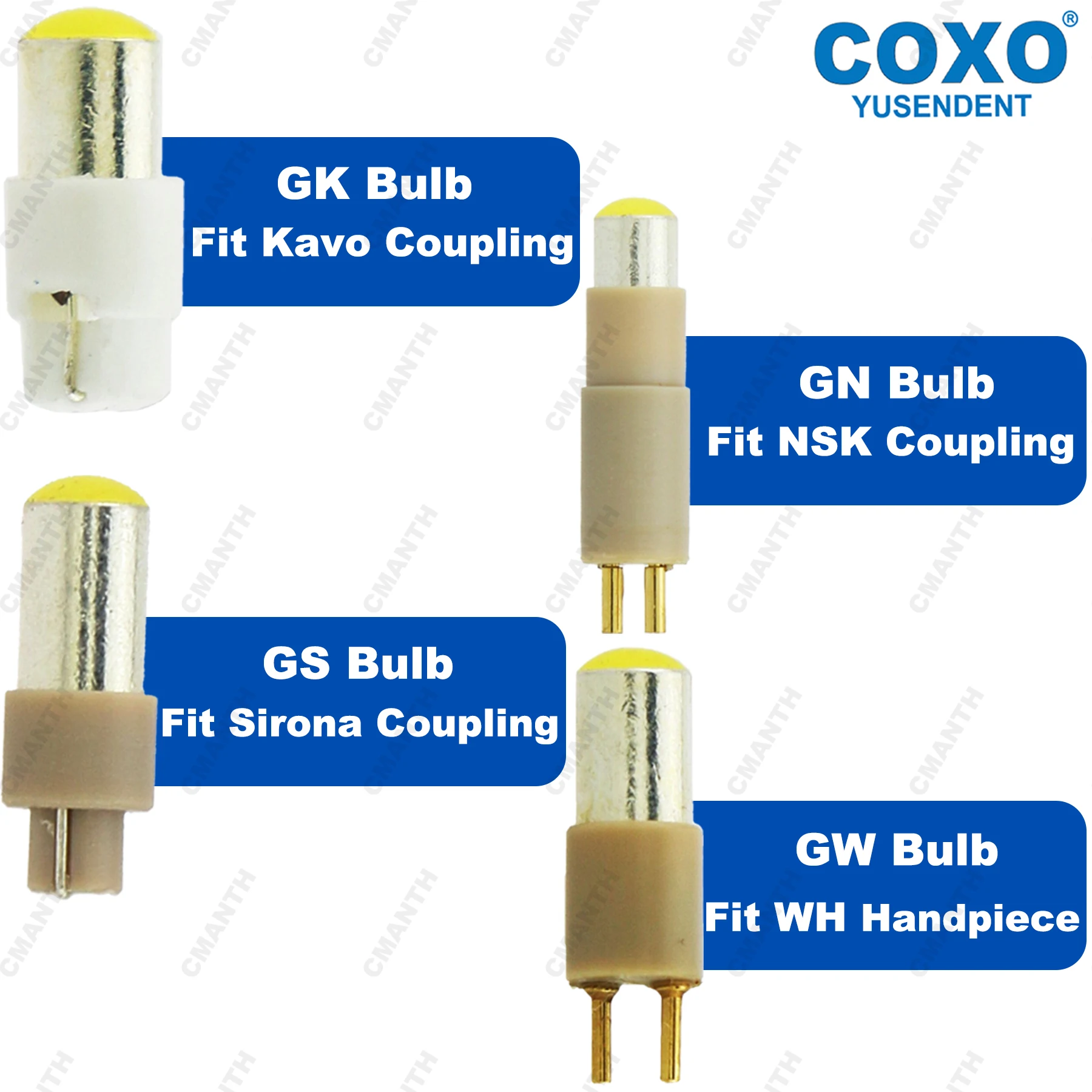

COXO Dental Handpiece LED Bulb For KAVO NSK WH High Speed Handpieces Coupling Coupler Bulb Replacement Dentistry Accessories