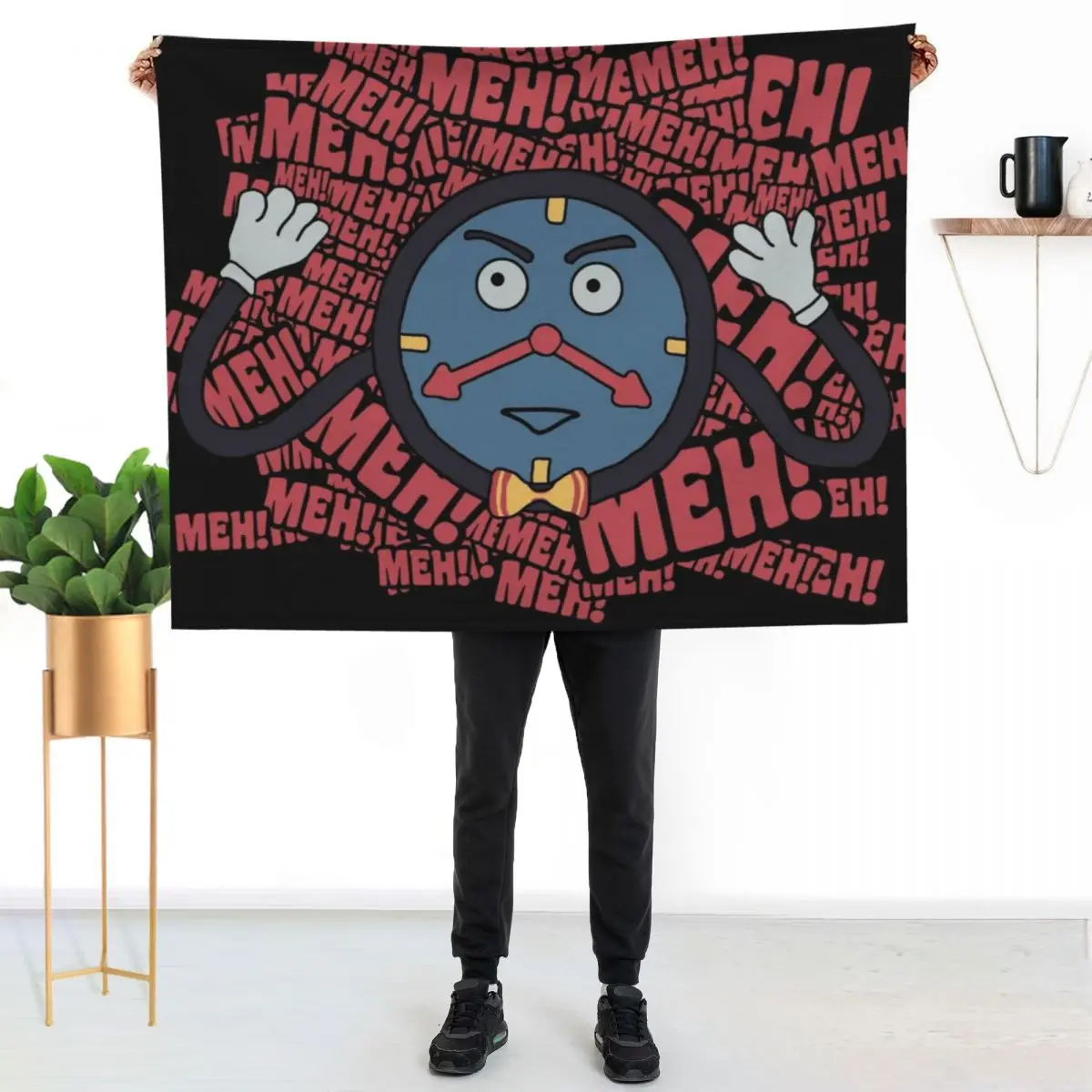 

MEH MEH MEH Throw Blanket Ultra Soft Flannel Fleece Blanket for All Seasons