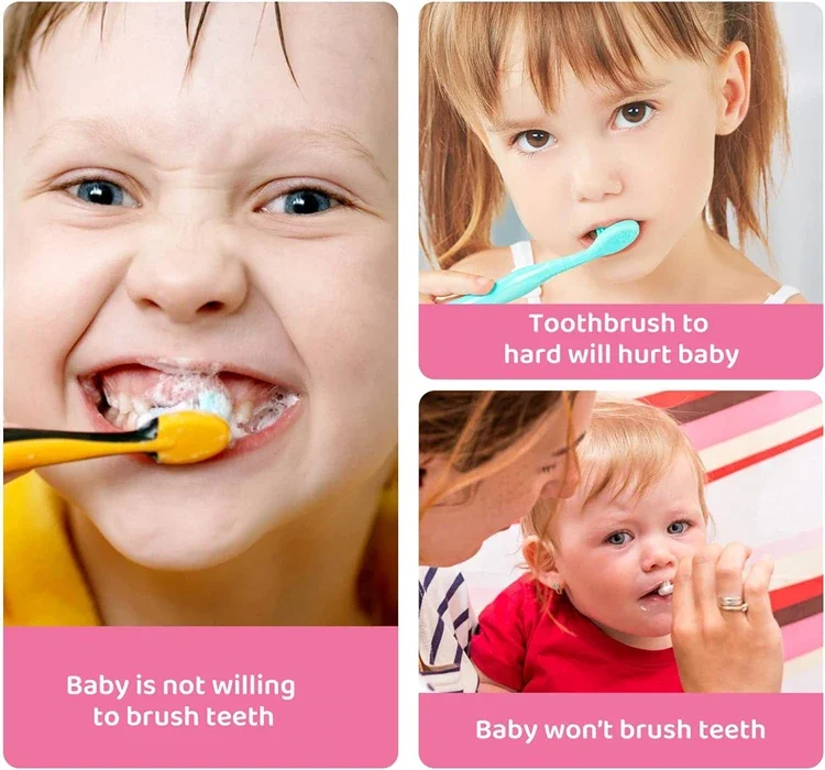 Oral Care Cleaning 360 Degree Toothbrush Baby Training Soft Silicone U Shaped Toothbrush for Children